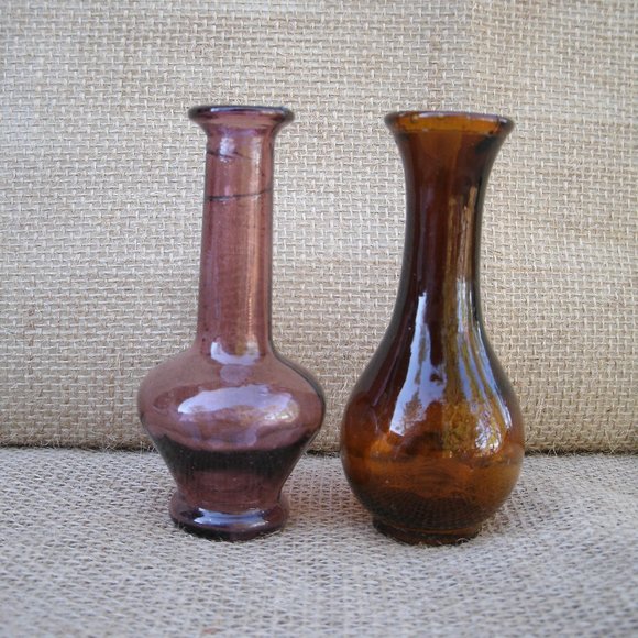 Vintage Accents Vintage Mini Glass Vases Set Of 2 Poshmark